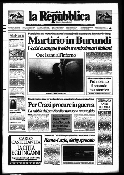 Il lunedì de La repubblica